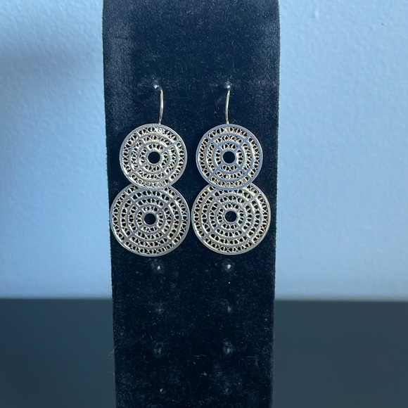 Gorgeous silver earrings made in Portugal - Picture 1 of 3